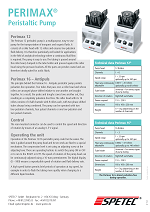 Perimax Prospekt peristaltic pumps for laboratory and analytical work