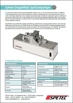 Datenblatt Symax Doppelhub Spritzenpumpe