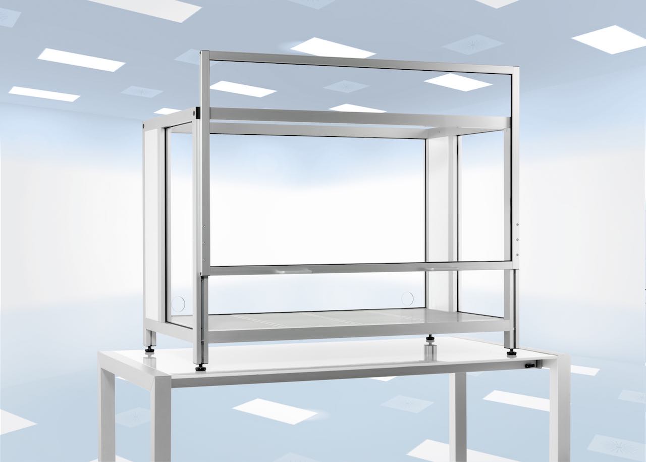 Laminar Flow Box als reine Schutzbox oder kombiniert mit einem Laminar Flow Modul 