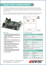 Data sheet Stepper motor controller SMC01