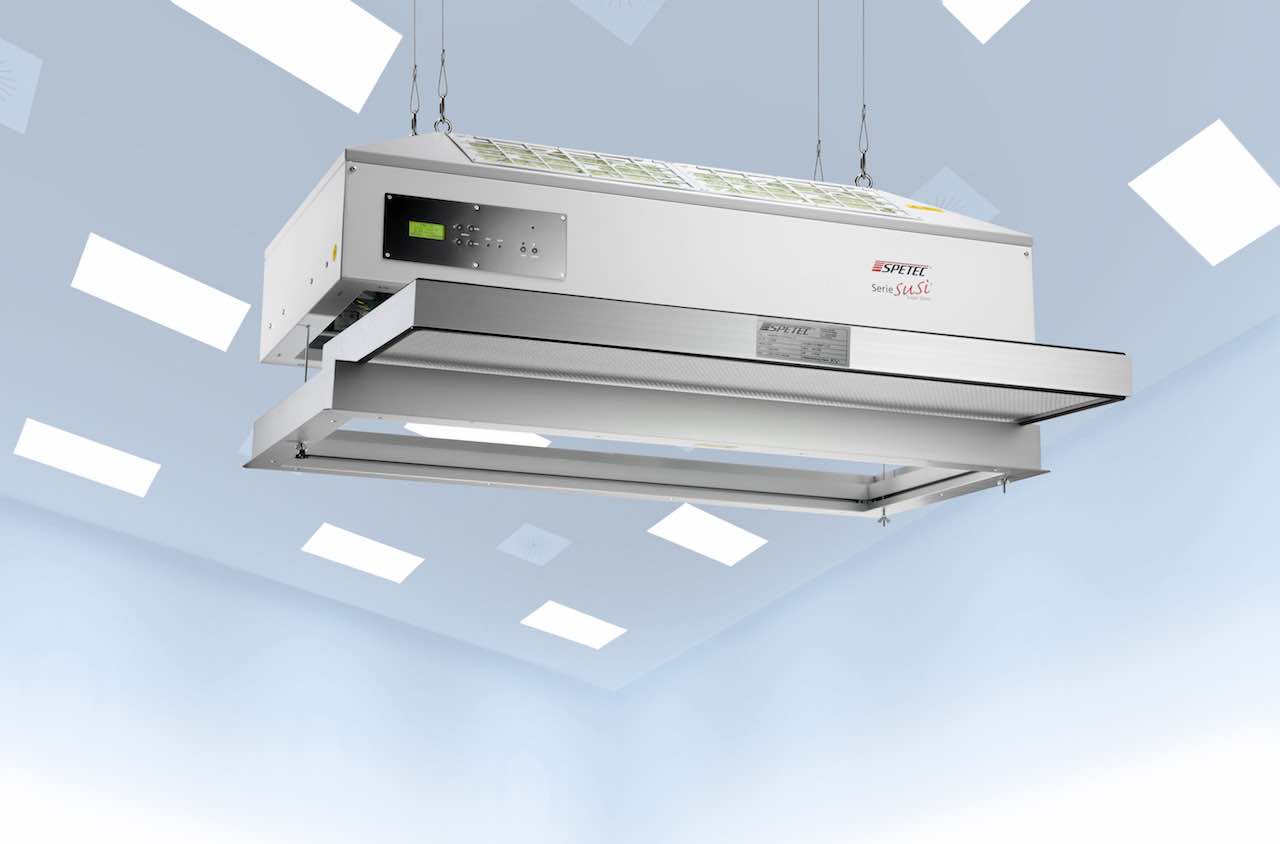 offenes Laminar Flow Modul SuSi beim Filterwechsel